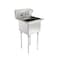 Amgood Stainless Steel Utility Sink-1 Compartment with 10 in. Faucet. SINK 141611 - FAUCET - alternate 1